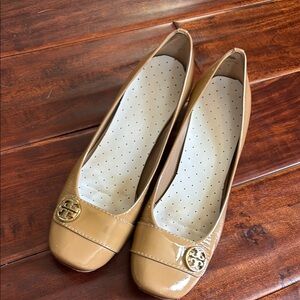 Women's Tan Flats by Tory Burch